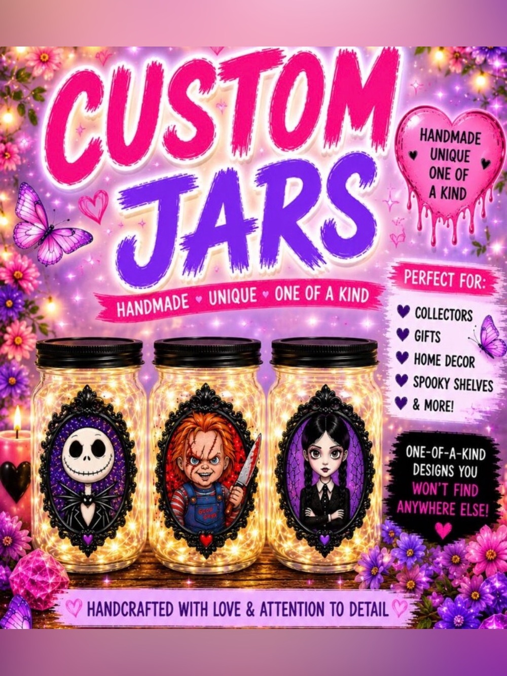 Custom Decor Jars 🎀